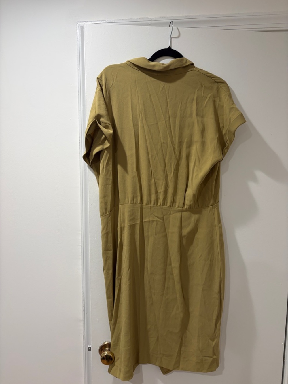 MM Lafleur Wrap-Style Midi Dress in Mustard - Picture 3 of 3